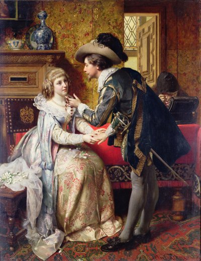 Il regalo di nozze, 1874 da Pierre Jan van der Ouderra